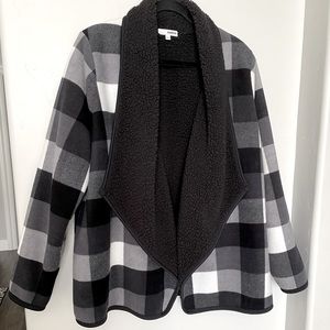 Buffalo Check Fleece Jacket, Sherpa Lined, Sonoma XL
